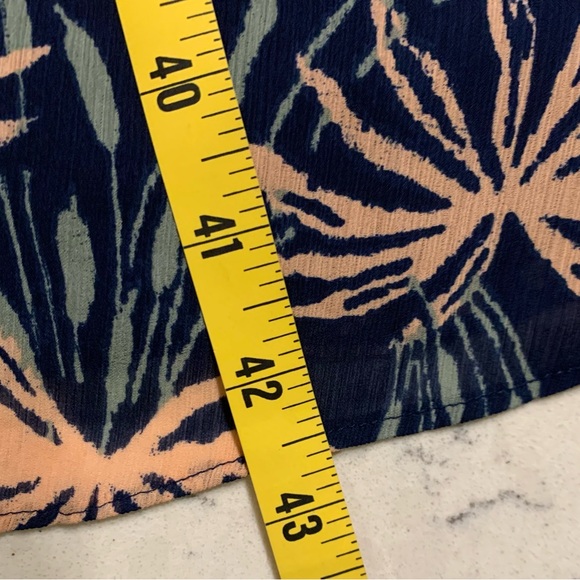 MADEWELL Ruffle-Sleeve Midi Dress in Oasis Palms - XXS - Picture 11 of 11